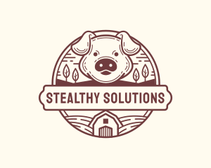 Livestock Pig Farm logo design