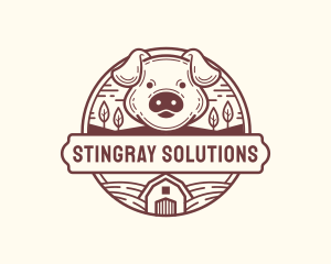 Livestock Pig Farm logo design