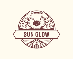 Livestock Pig Farm logo design