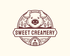 Livestock Pig Farm logo design