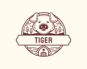 Barn - Livestock Pig Farm logo design