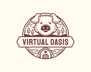 Livestock Pig Farm logo design