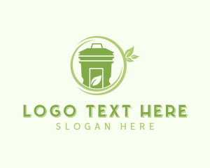 Recycling Bin - Eco Garbage Can logo design