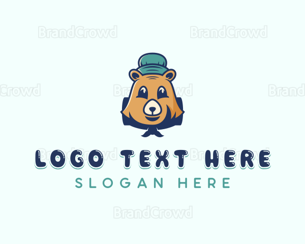 Bear Camping Scout Logo