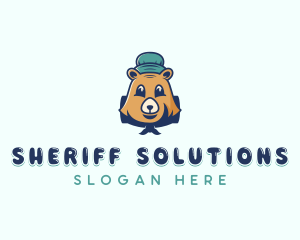 Bear Camping Scout  Logo