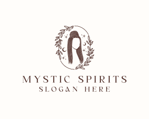 Mystic Hair Braid Woman logo design