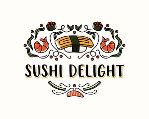 Sushi Culinary Restaurant logo design