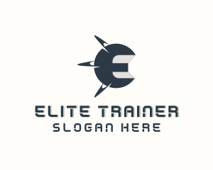 Orbit Planet Letter E logo design