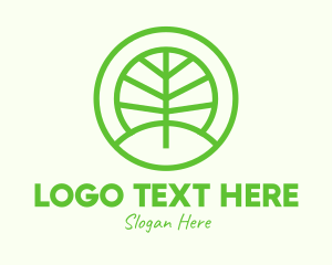 Eco Friendly - Green Eco Forest logo design