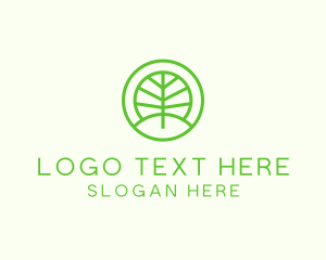 Nature Conservation - Green Eco Forest logo design