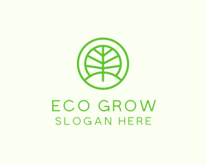 Green Eco Forest logo design