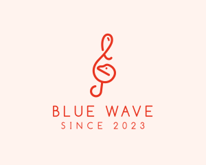 Blues - Musical Note Bird logo design