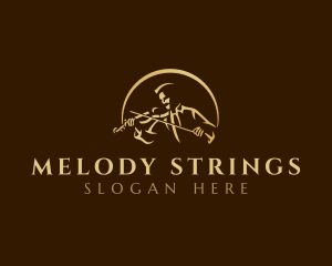 Violin - Violin Instrument Performer logo design