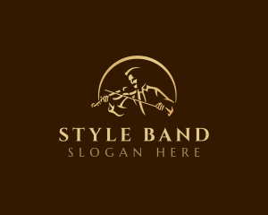 Violin Instrument Performer logo design