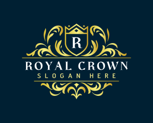 Royal Shield Ornament logo design