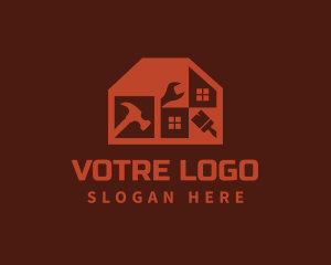 Home Repair Construction Tool Logo