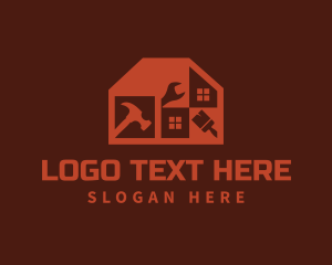 Property - Home Repair Construction Tool logo design