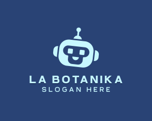 Cute Digital Robot Logo