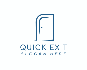 Exit - Minimalist Door Furniture logo design