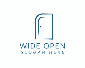 Open - Minimalist Door Furniture logo design