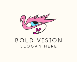 Peacock Avian Eye logo design