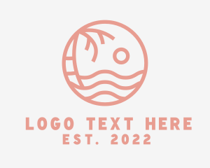 Beach - Palm Beach Coast logo design