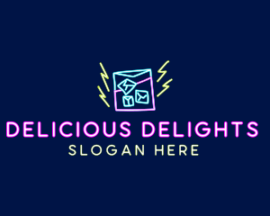 Neon Bar Nightclub logo design