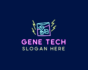 Neon Bar Nightclub logo design