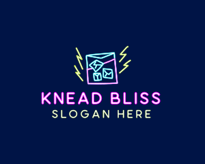 Neon Bar Nightclub logo design