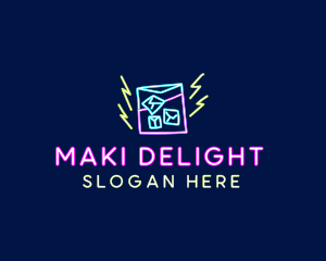 Neon Bar Nightclub logo design