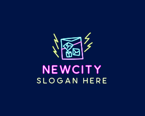 Neon Bar Nightclub logo design