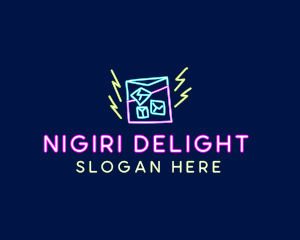 Neon Bar Nightclub logo design