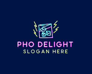 Neon Bar Nightclub logo design