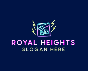 Neon Bar Nightclub logo design