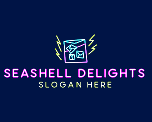 Neon Bar Nightclub logo design