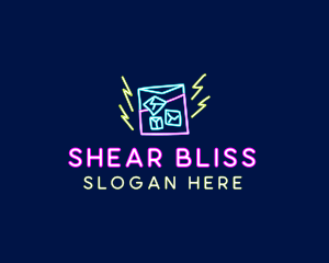 Neon Bar Nightclub logo design