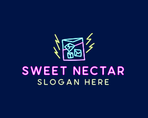 Neon Bar Nightclub logo design