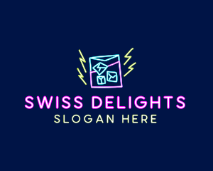 Neon Bar Nightclub logo design