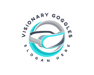 Goggles - Virtual Goggles Headset logo design