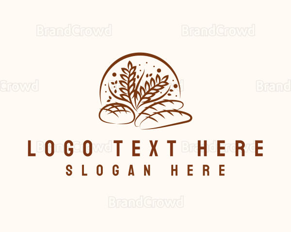 Bakery Bread Wheat Logo