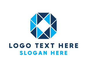 Blue Mosaic O Logo