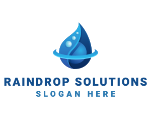 Drop - 3D Blue Water Drop logo design