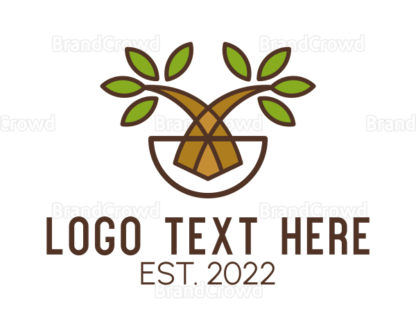 Botanical Garden Plant Logo