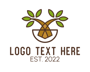 Natural Conservation - Botanical Garden Plant logo design