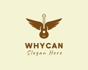 Guitar Music Wings Logo