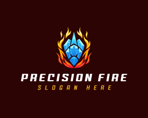 Fire Ice HVAC logo design