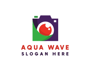 Artistic Wave Camera logo design