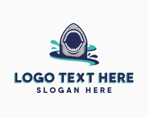 Manatee - Marine Predator Shark logo design