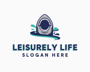 Marine Predator Shark logo design