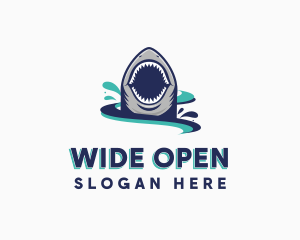 Marine Predator Shark logo design